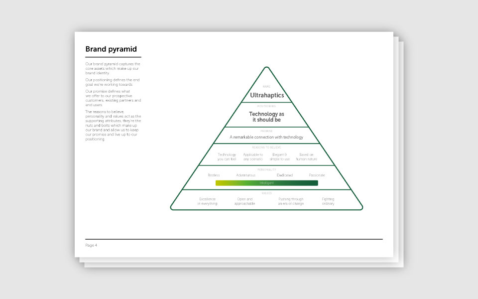 Brand guidelines example page 1