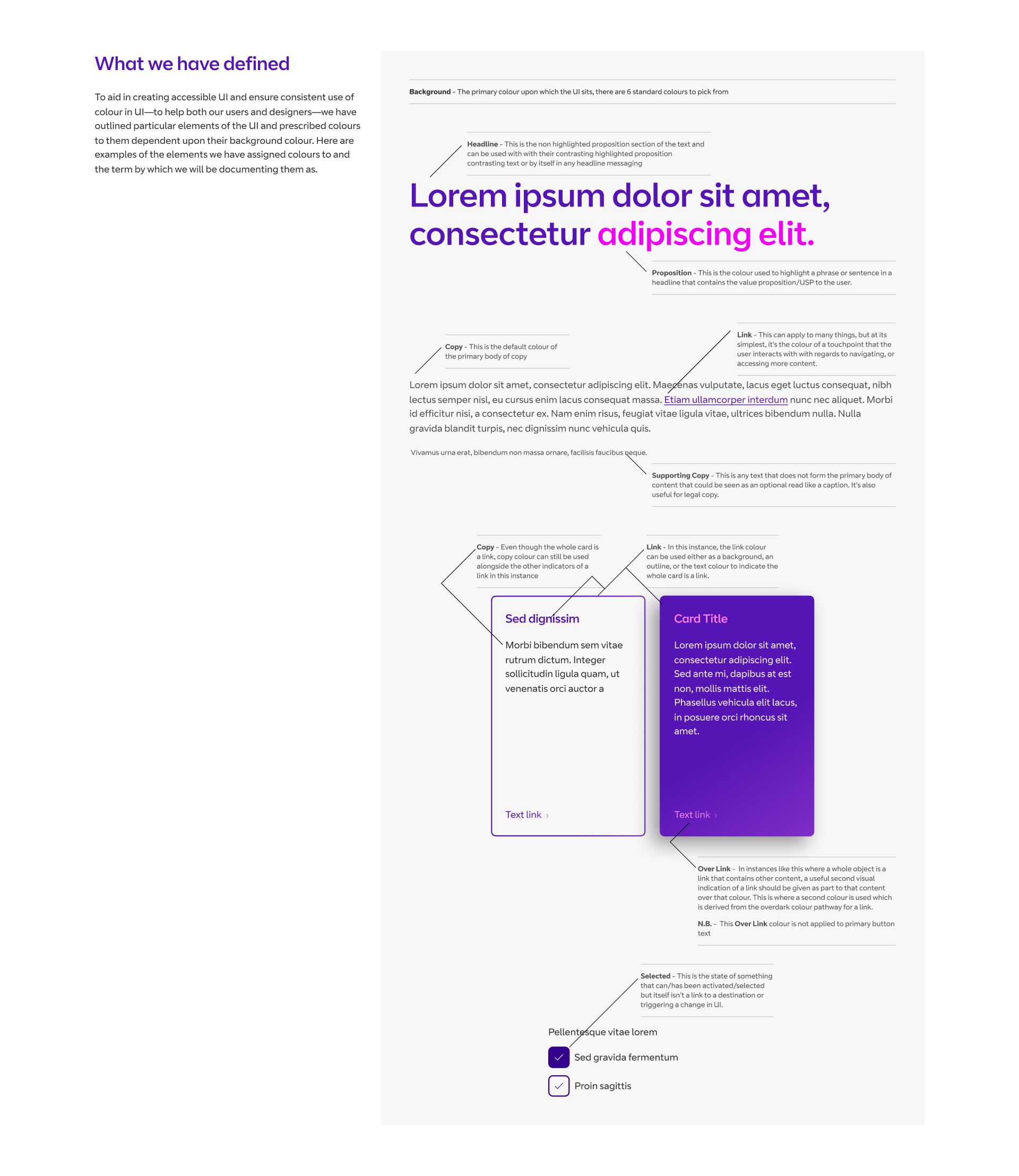 An example overlaid modal window