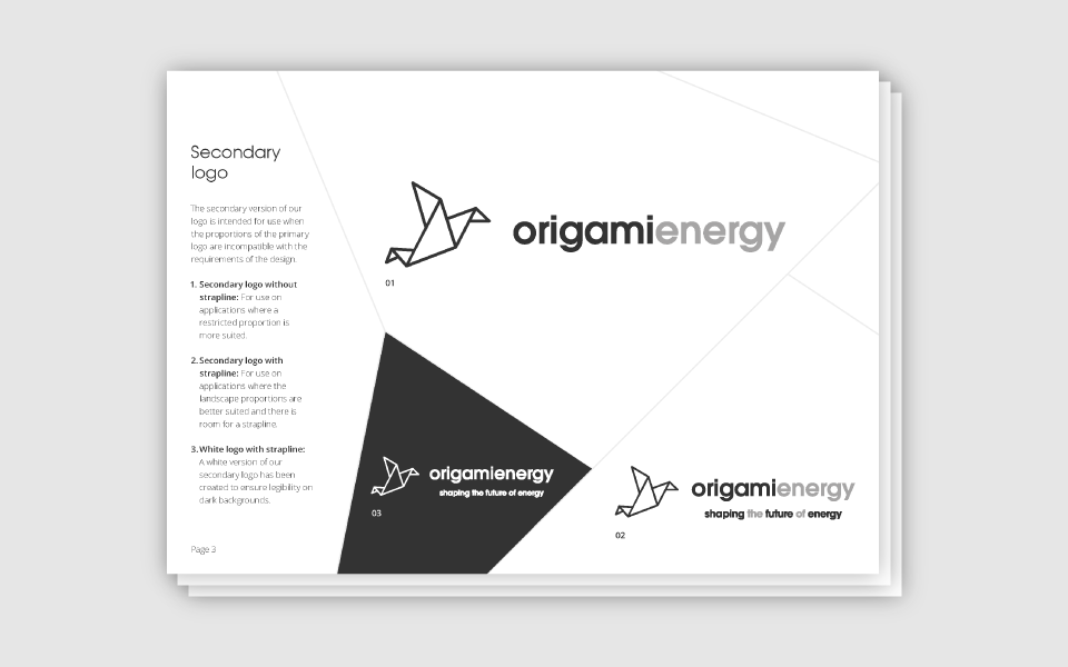 Brand guidelines example page 3