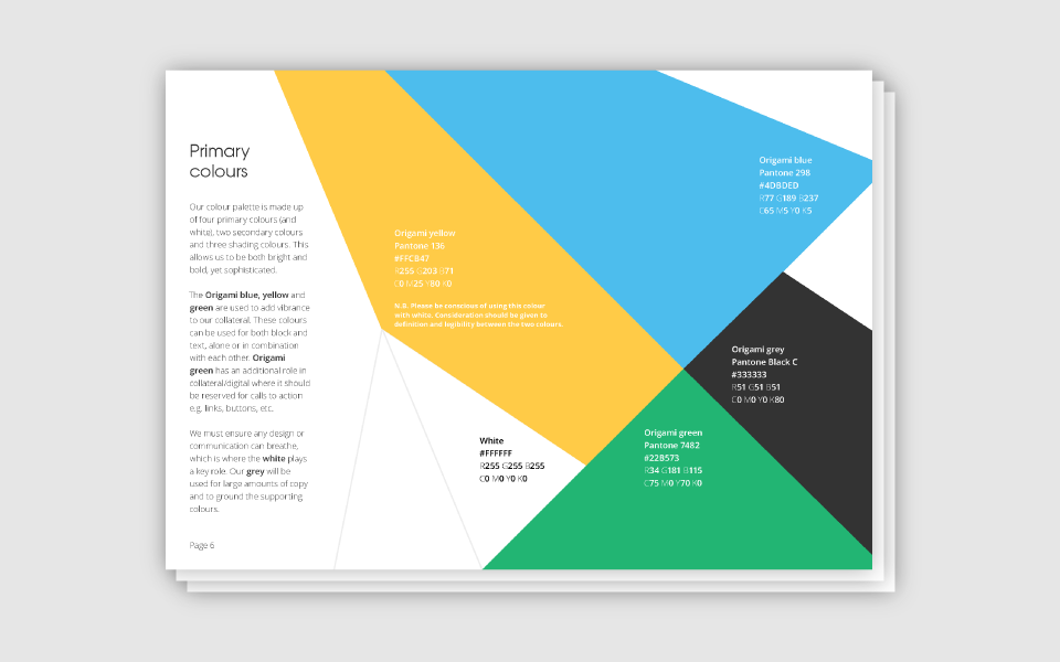 Brand guidelines example page 5