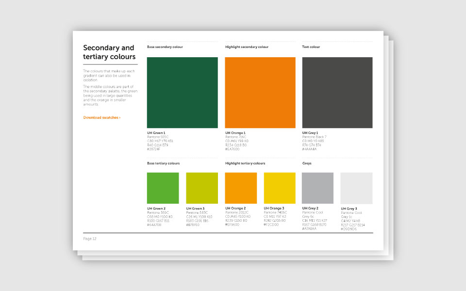 Brand guidelines example page 7